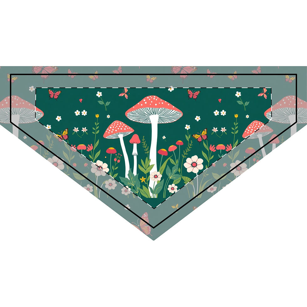 Thumbnail: Mushroom Pet Bandana Small