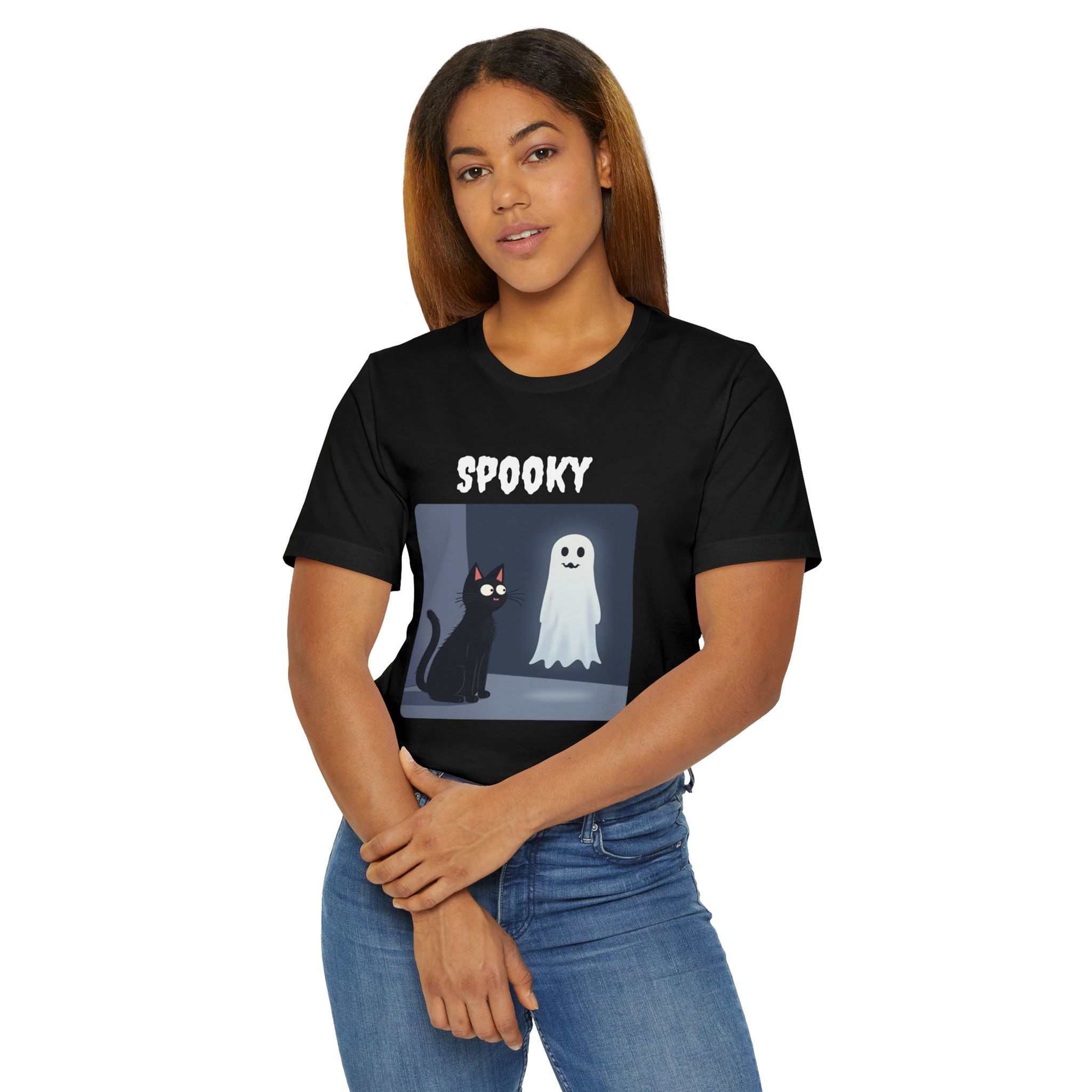 Spooky Halloween T-Shirt Styled on Female