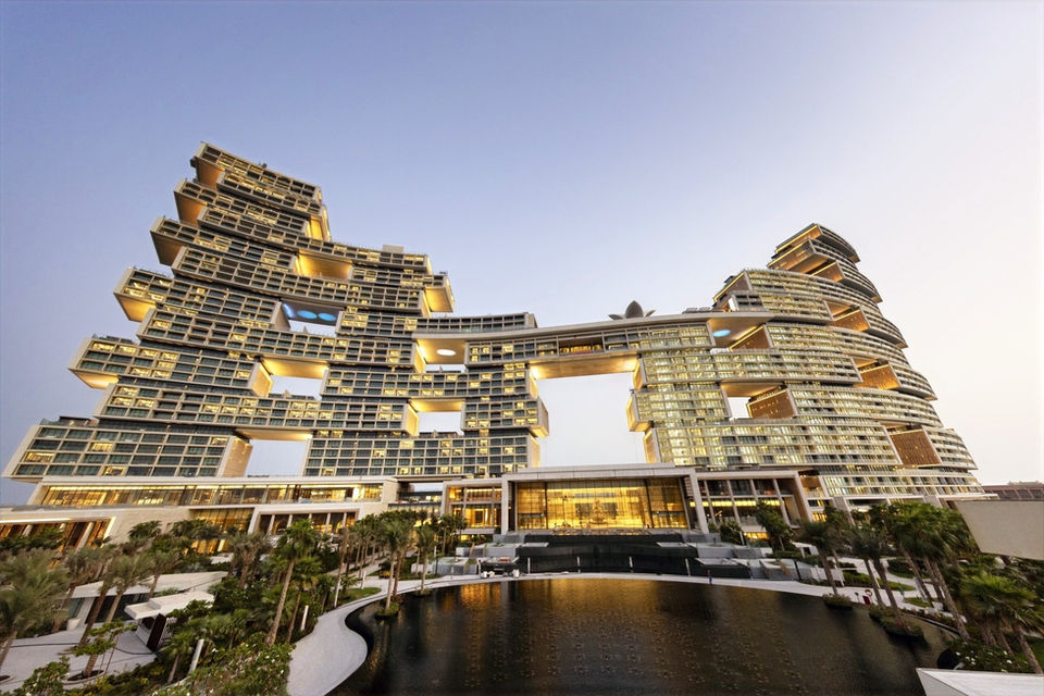 Experience the view of luxury with Our stunning kitchen design work at Atlantis-The-Royal.