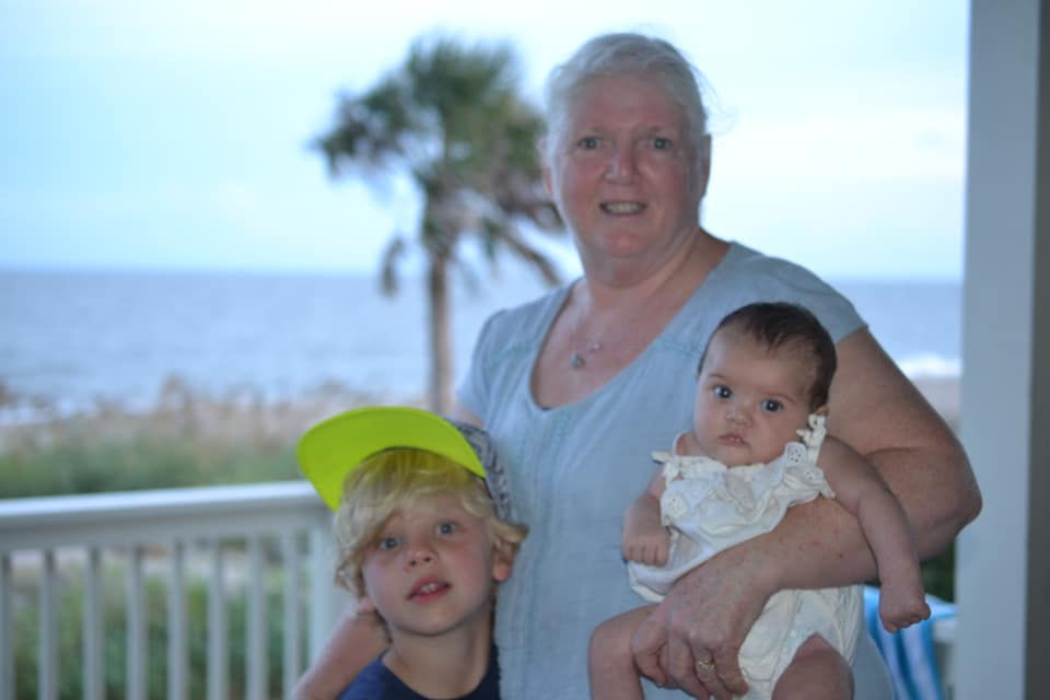 Janice with her nephew, Rocco, and niece, London in South Carolina on a beach vacation.