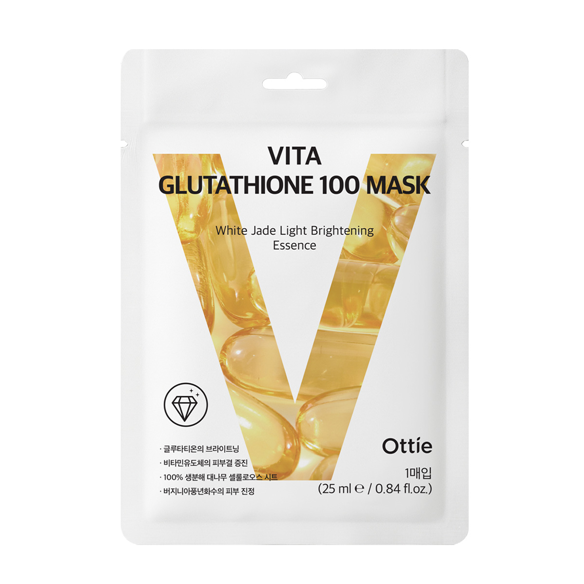 Ottie Vita Glutathione 100 Mask — 25 mL / 1 sheet