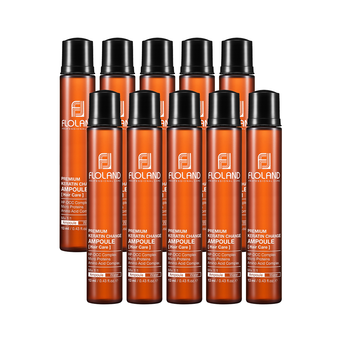 플로랜드 프리미엄 케라틴 체인지 앰플 — 13 mL × 10개