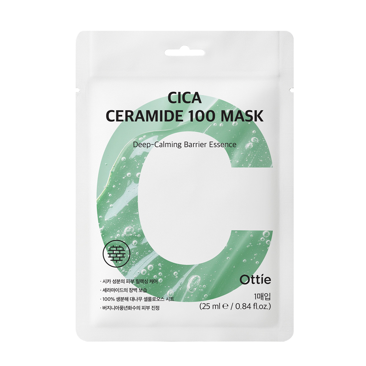 Ottie Cica Ceramide 100 Mask — 25 mL / 1 sheet