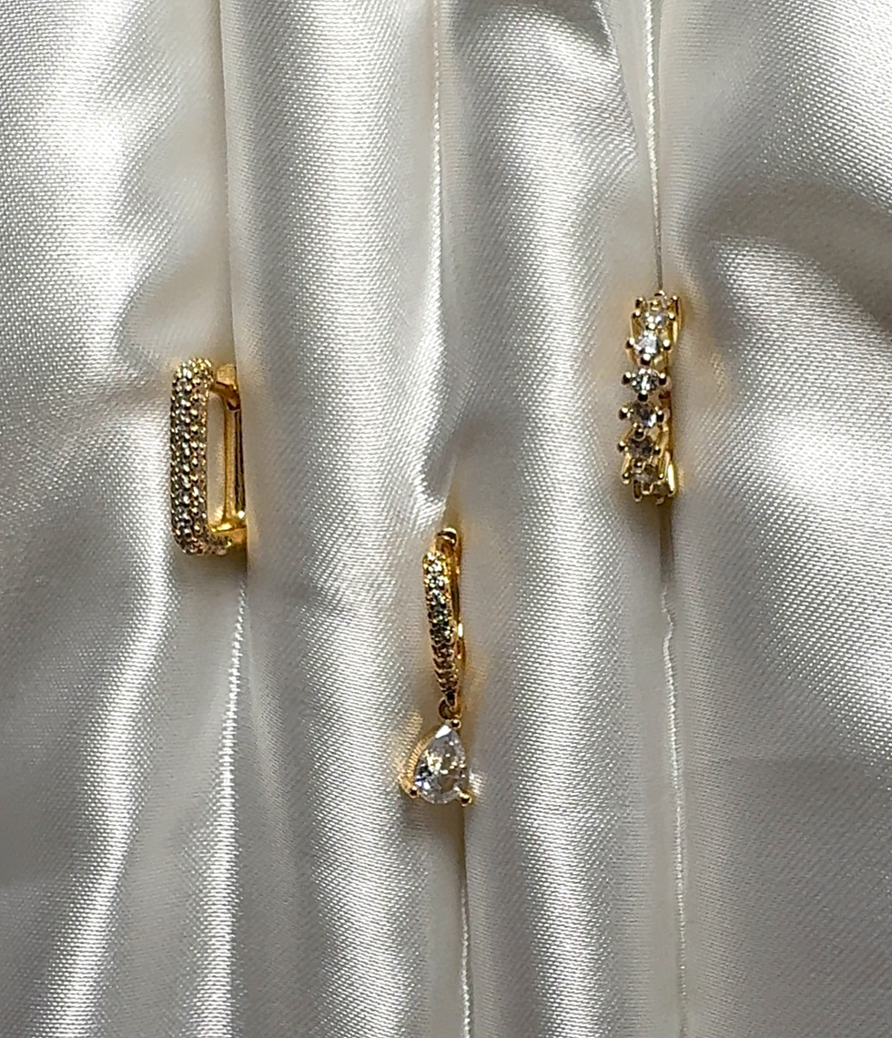 Boucles d'oreilles set Trilogie