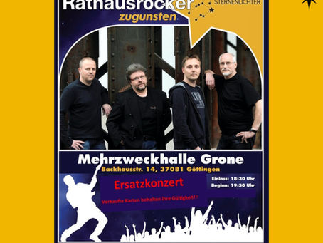 Ersatz-Konzert der "Rathausrocker" für Sternenlichter