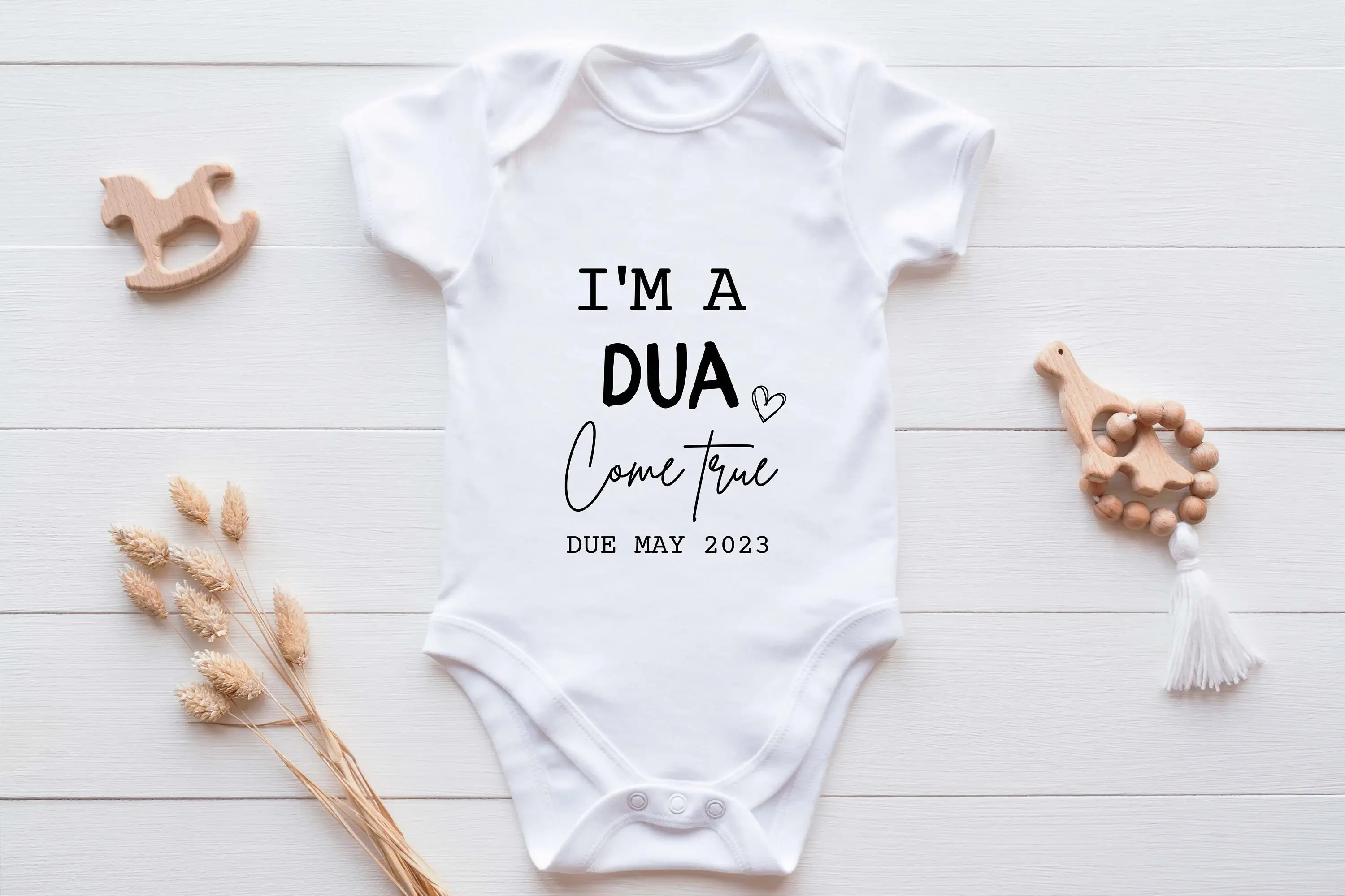 I'm a Dua Come True | Pregnancy Announcement Baby Vest