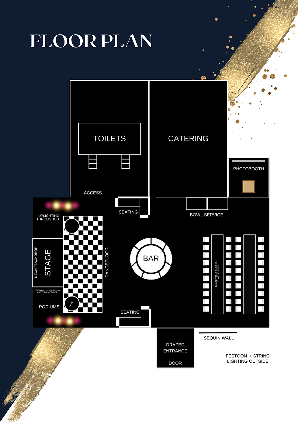 design of event floor plan
