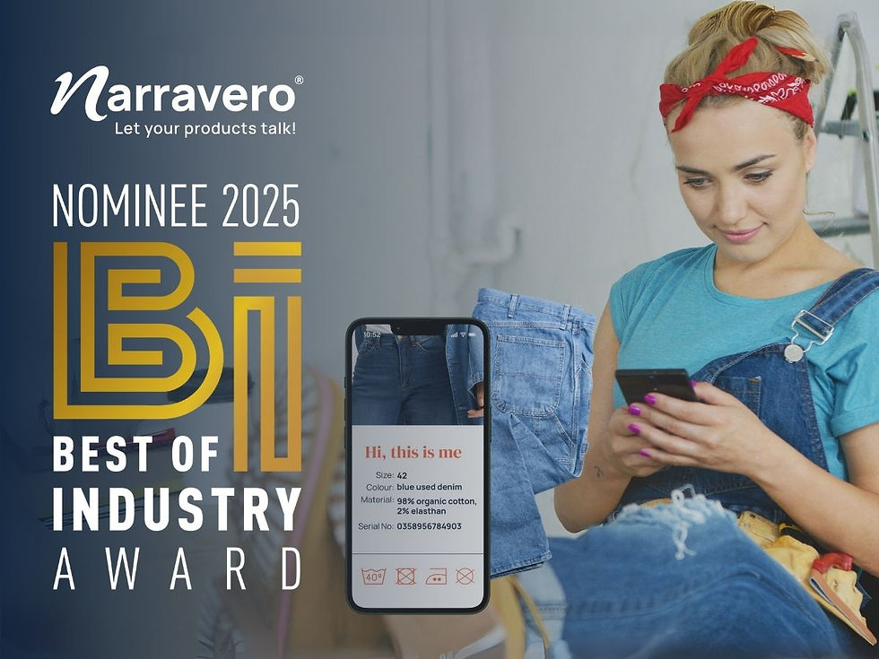 Narravero ist nominiert: Der Digitale Produktpass im Rennen um den Best of Industry Award 2025
