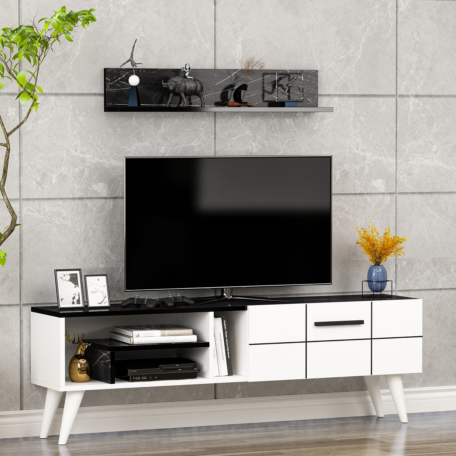 NORA TV-Möbel - TV Lowboard - Fernsehtish