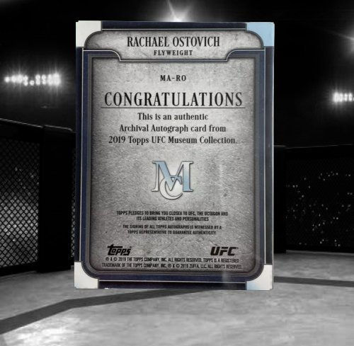 2019 Topps UFC Museum Collection - Museum Autographs #MA-RO Rachael Ostovich