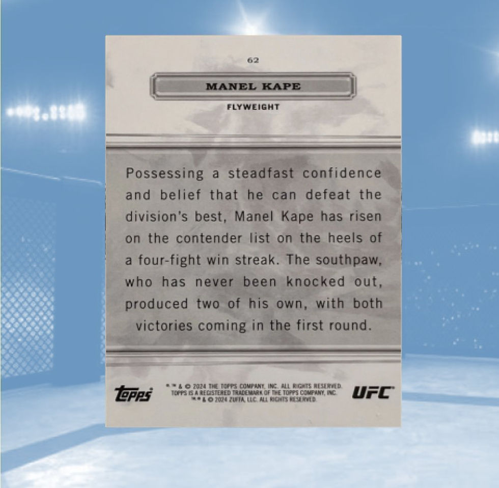 2024 Topps Royalty UFC #62 Manel Kape