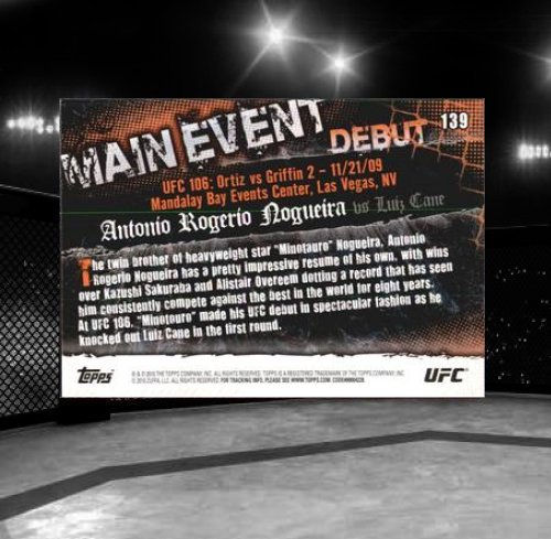 2010 Topps UFC Main Event #139 Antonio Rogerio Nogueira / Luiz Cane