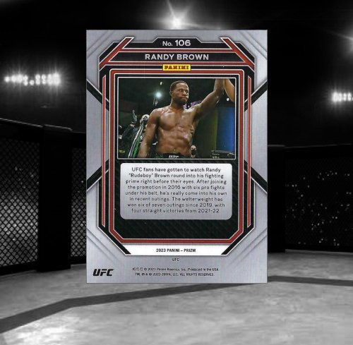 2023 Panini Prizm UFC #106 Randy Brown