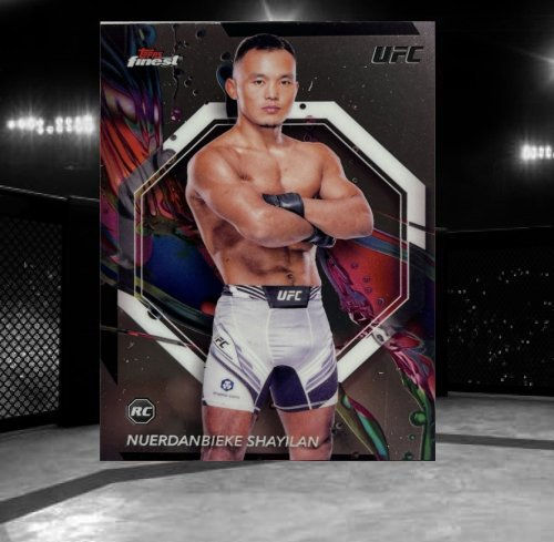 2024 Topps Finest UFC Common #70 Shayilan Nuerdanbieke
