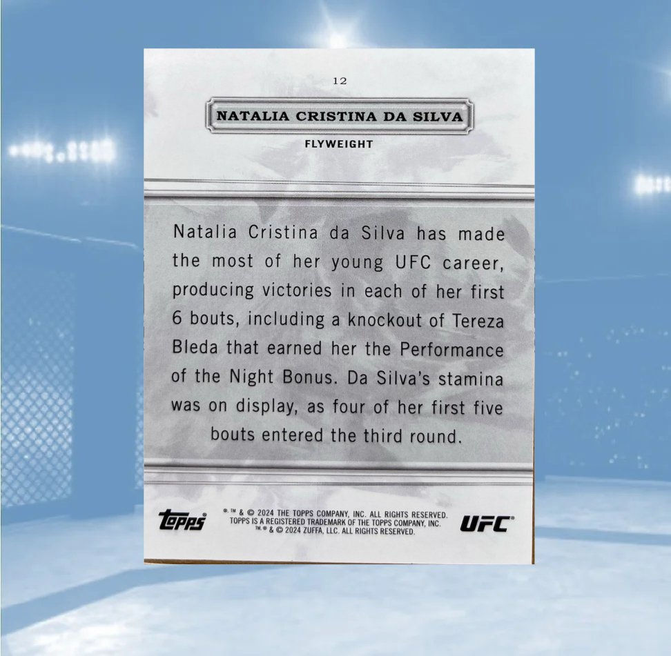 2024 Topps Royalty UFC #12 Natalia Cristina da Silva