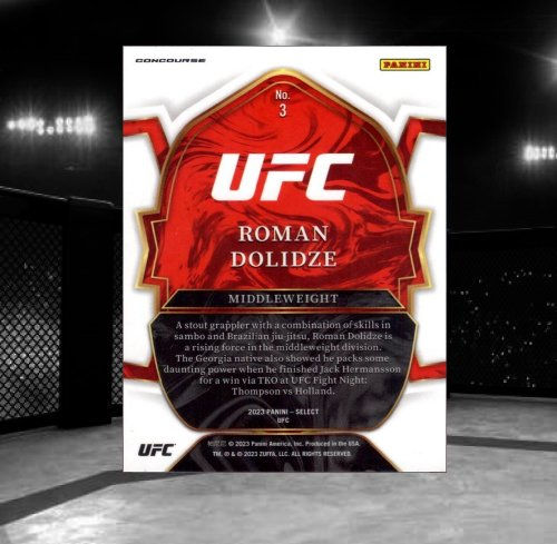 2023 Panini Select UFC #3 Roman Dolidze