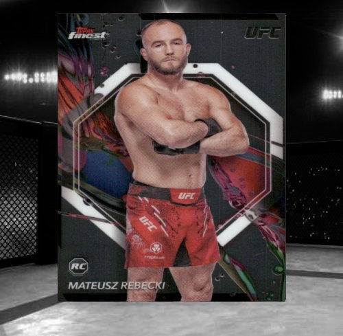 2024 Topps Finest UFC Common #38 Mateusz Rebecki