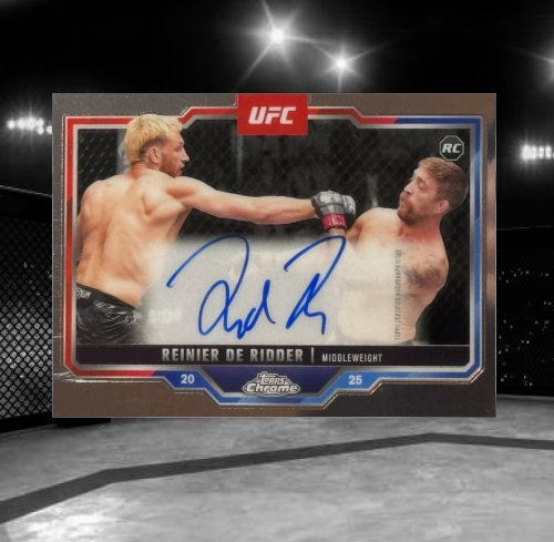 2025 Topps Chrome UFC - Chrome Rookie Autographs CRA-RR Reinier de Ridder