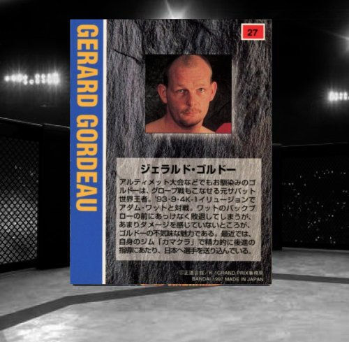 1997 Bandai K-1 Grand Prix #27 Gerard Gordeau