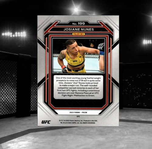 2023 Panini Prizm UFC #199 Josiane Nunes