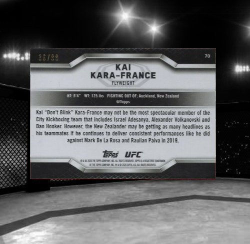 2020 Topps UFC Knockout #70 Kai Kara-France 