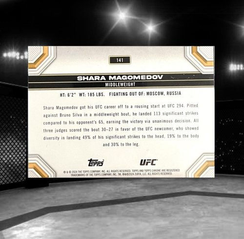 2024 Topps Chrome UFC #141 Shara Magomedov