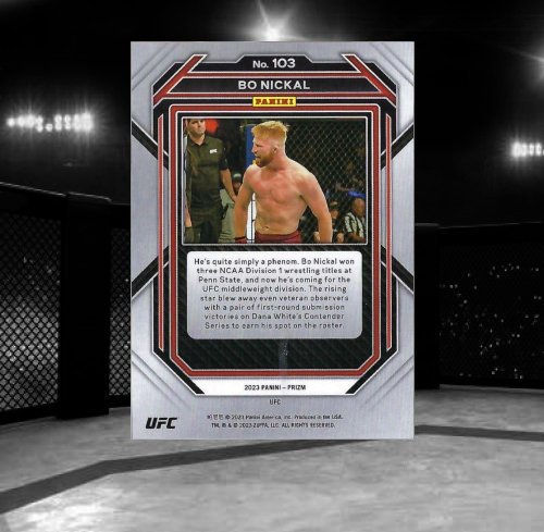2023 Panini Prizm UFC #103 Bo Nickal