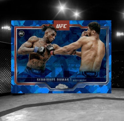 2025 Topps Chrome Sapphire Edition UFC #6 Sedriques Dumas