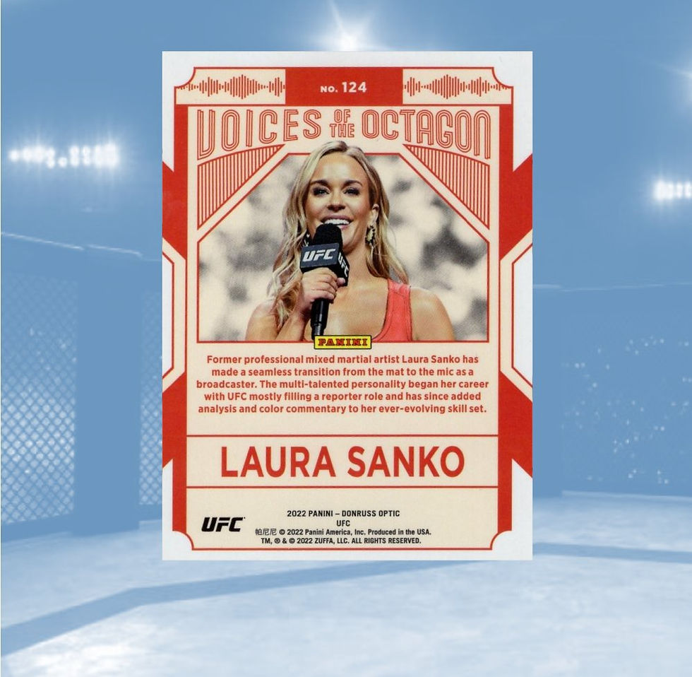2022 Donruss Optic UFC #124 Laura Sanko