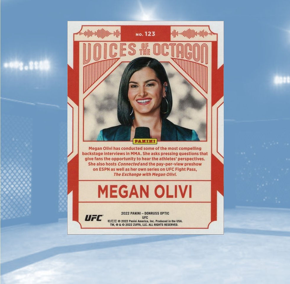 2022 Donruss Optic UFC #123 Megan Olivi