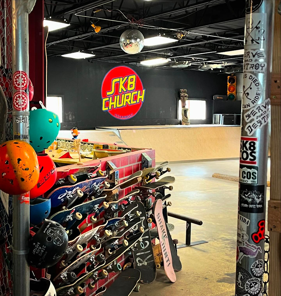 Sk8 church mural