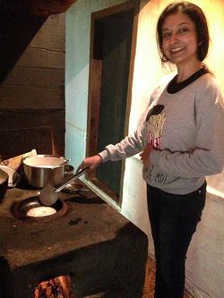 Trying a hand at cooking