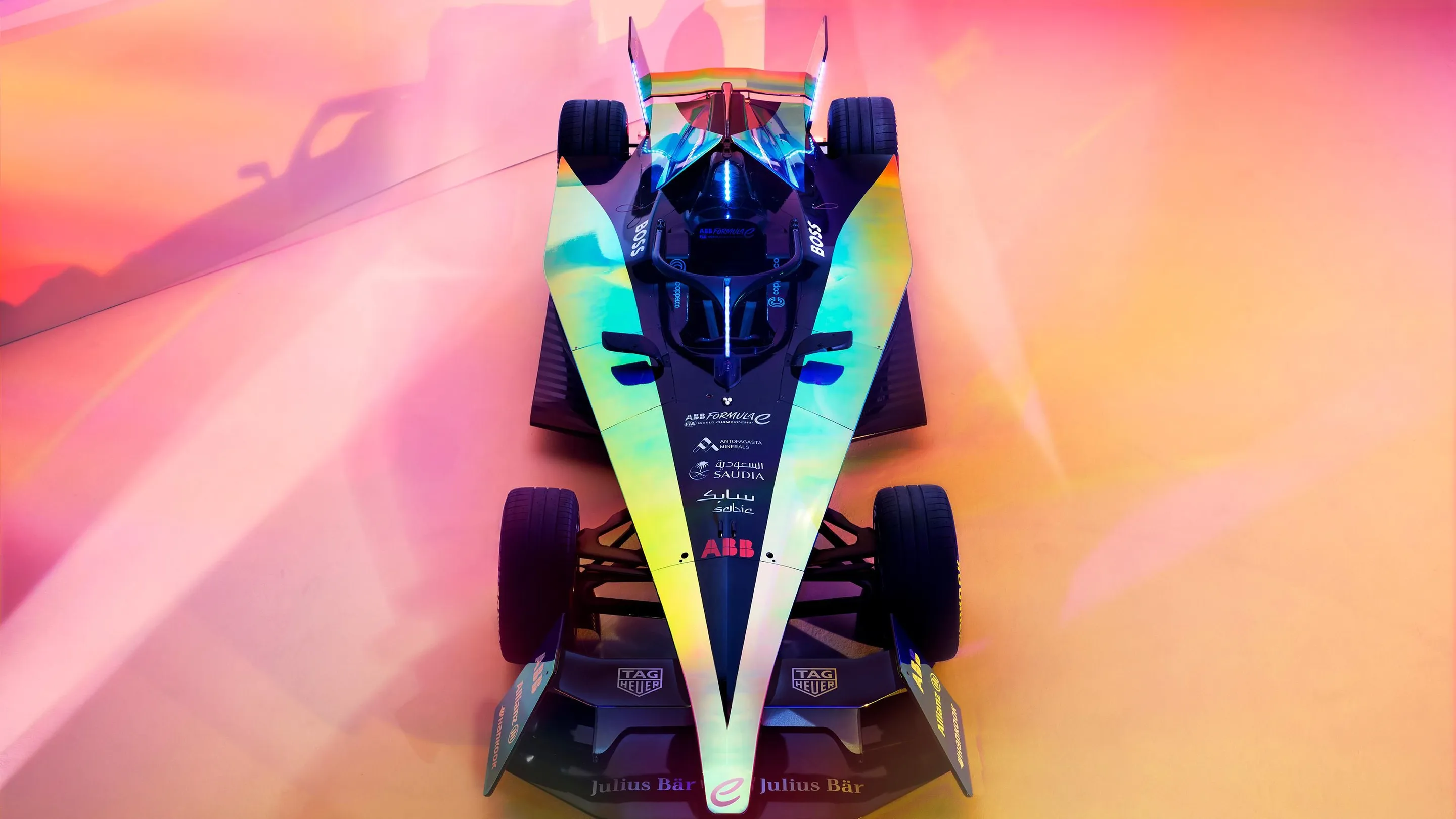A third-generation Formula E car