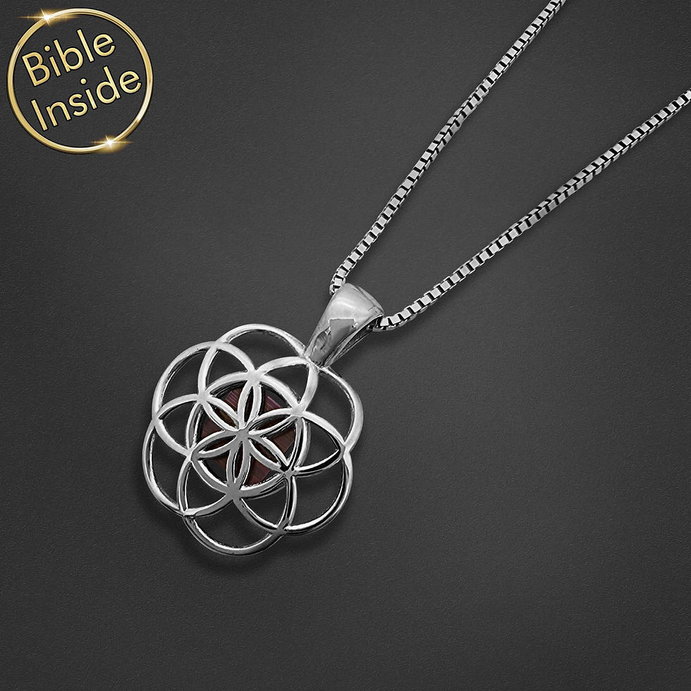 Miniatura: Bible Necklace With the Seed of Life - Harmony Pendant