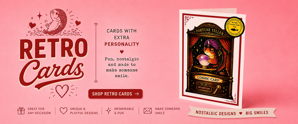 fortune teller fish cards