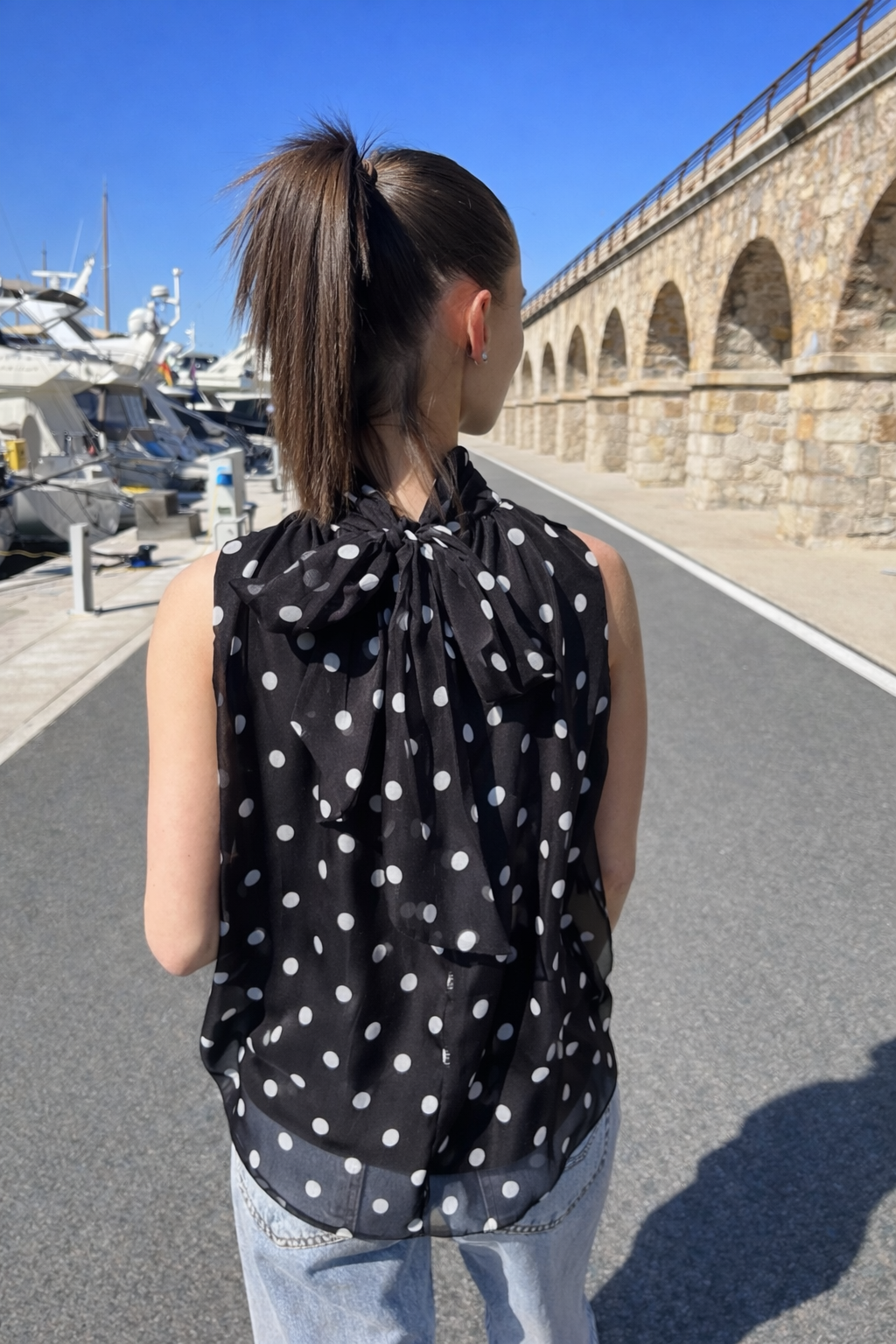Blouse Camelia - Noir/Blanc