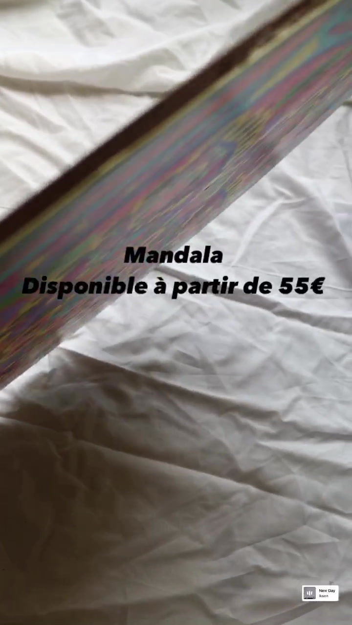 Miniature : Tableau Création Mandala "Vida" Audrey Devaux