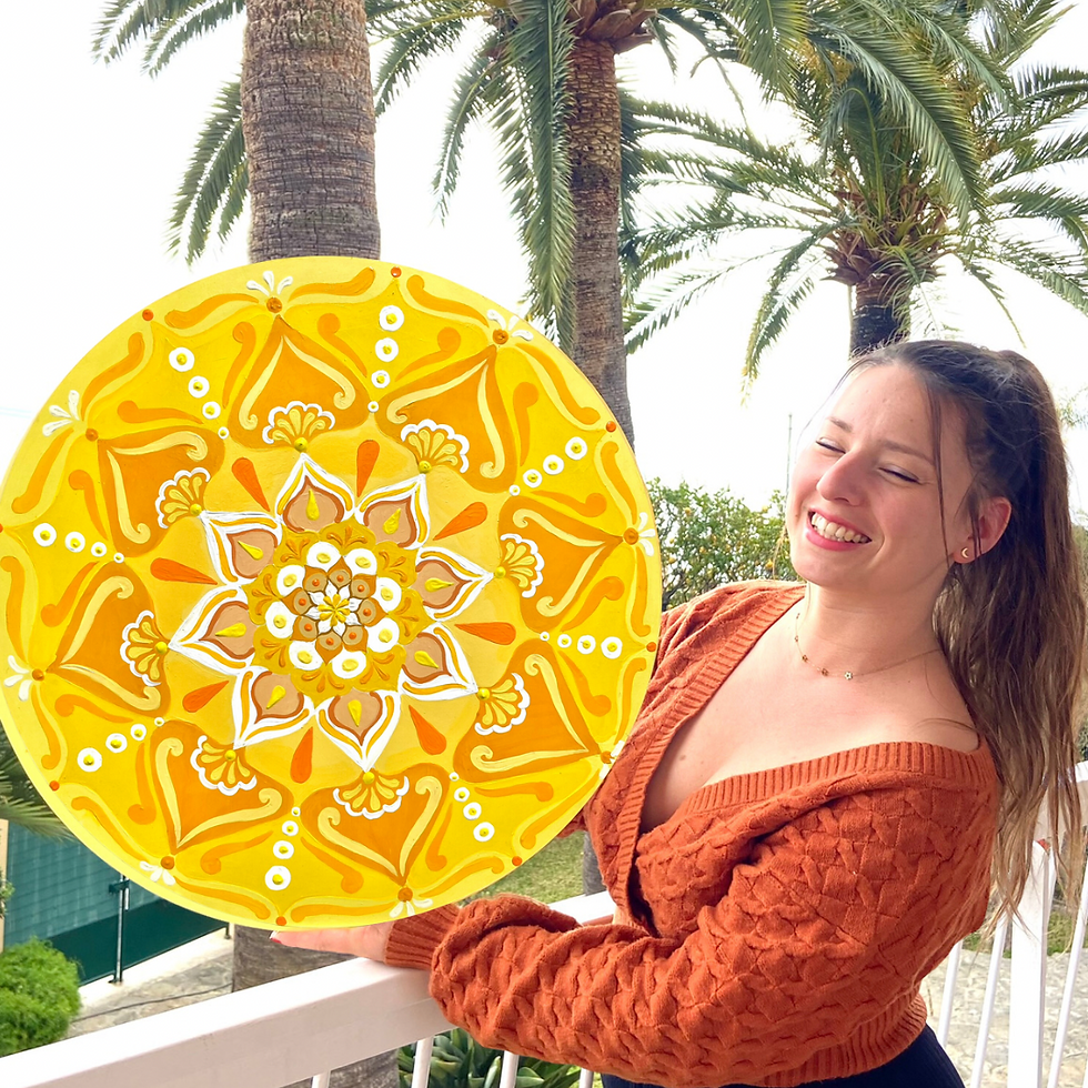 Miniature : Tableau Création Mandala "Sol" Audrey Devaux