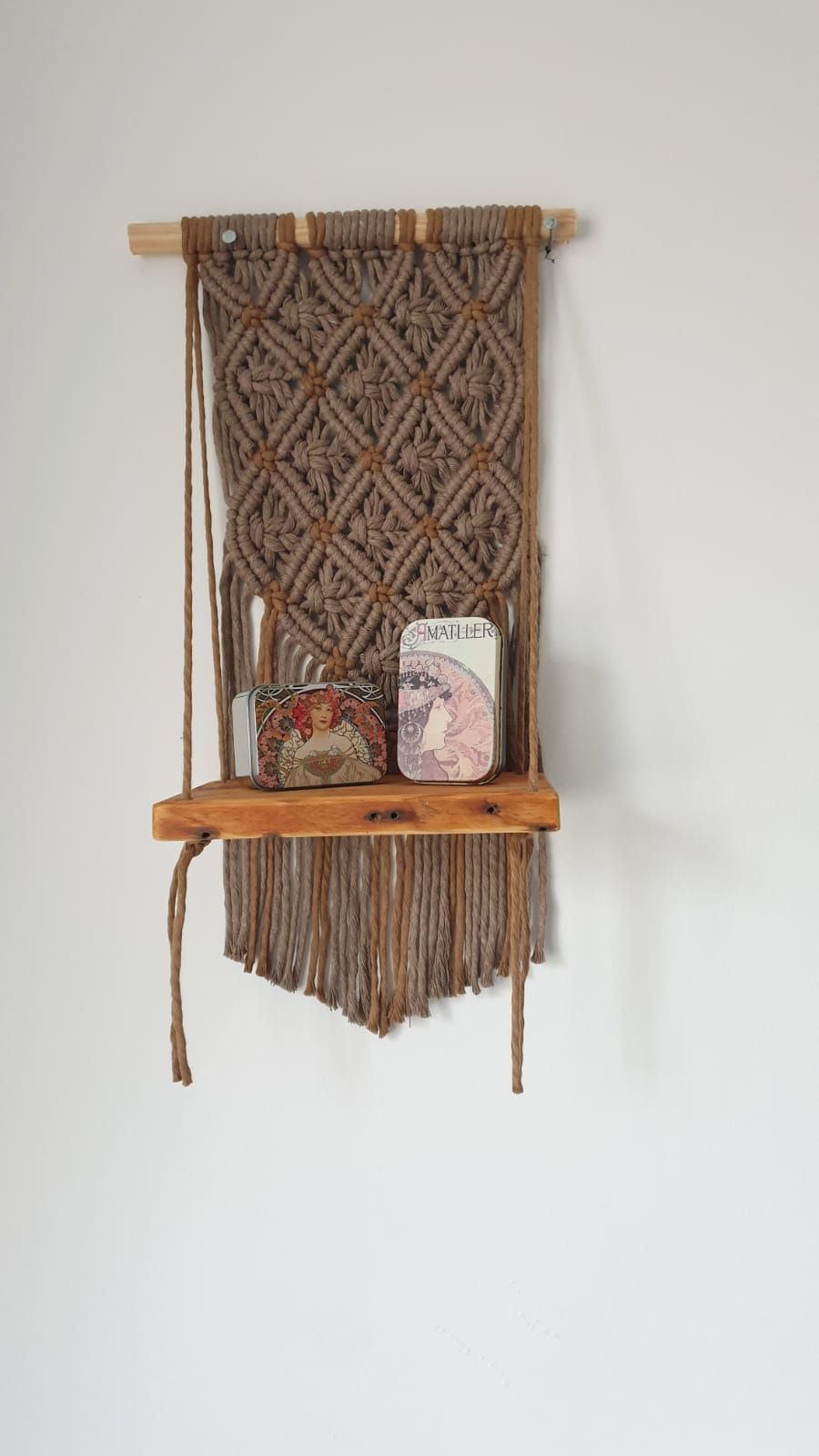Summer Earth Macrame Shelf