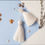 Thumbnail: White Tassle  with Macrame Cord Ring