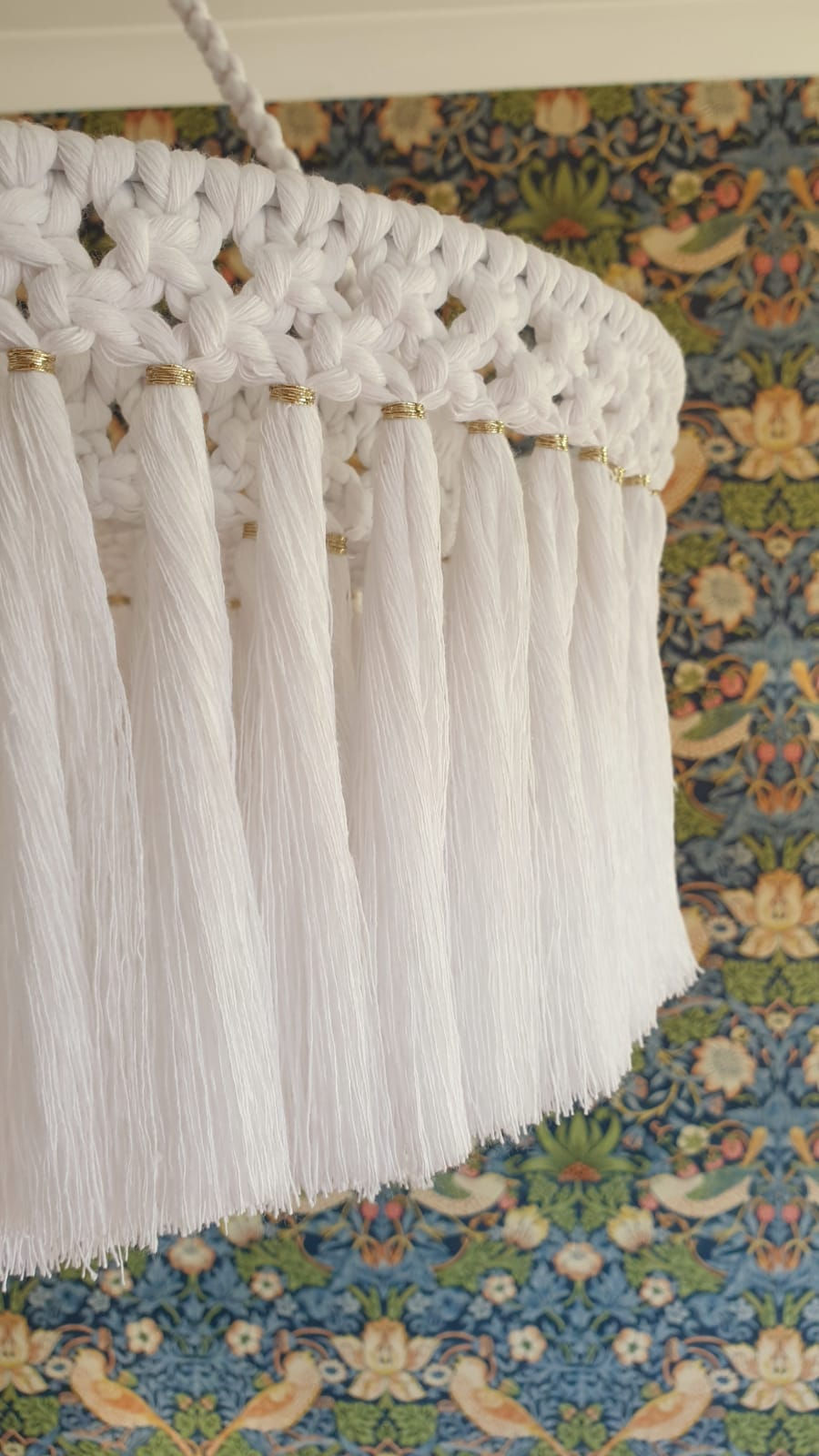 Thumbnail: Winter Gold Macrame Lamp