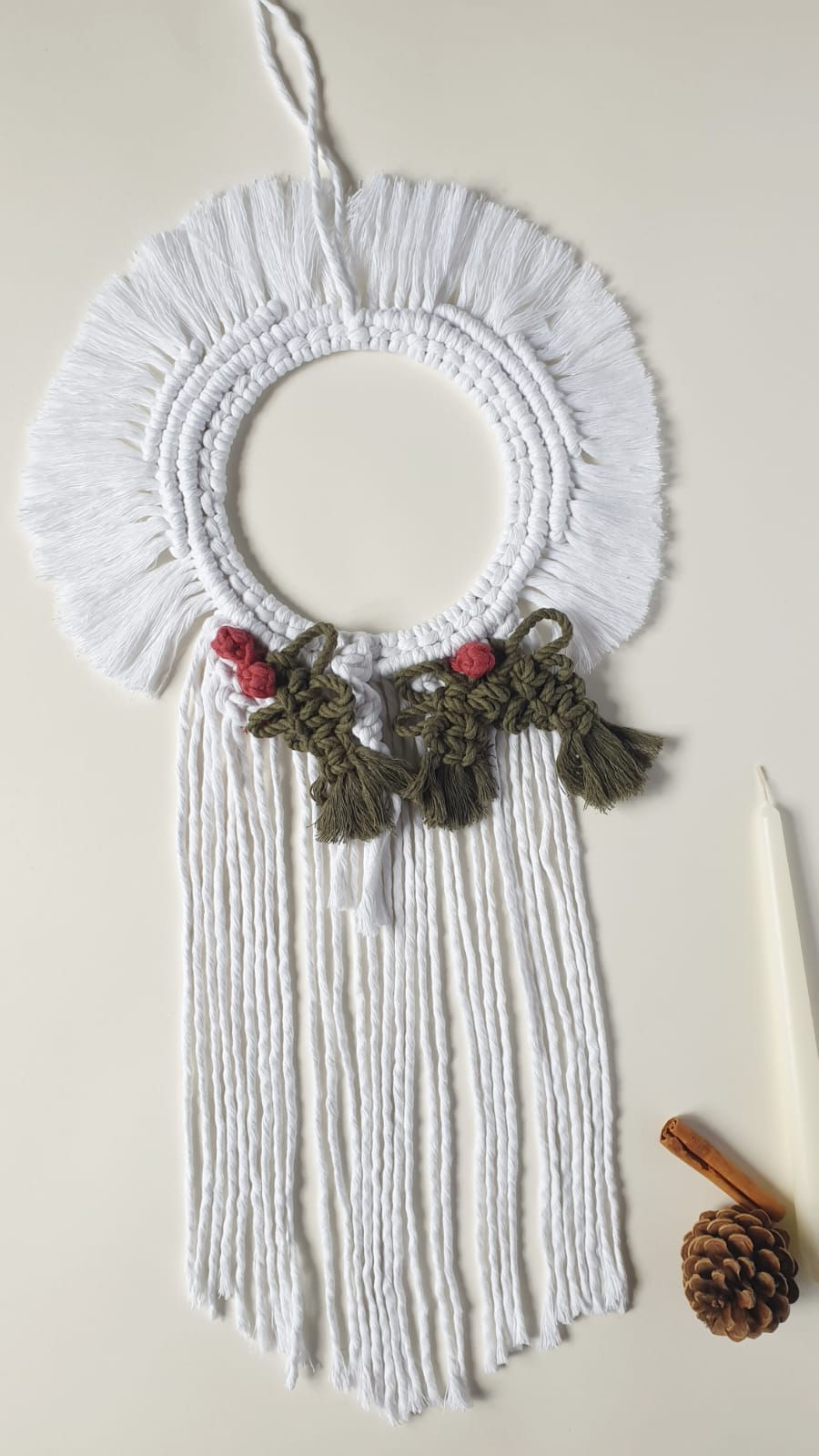 Macrame Christmas Wreath