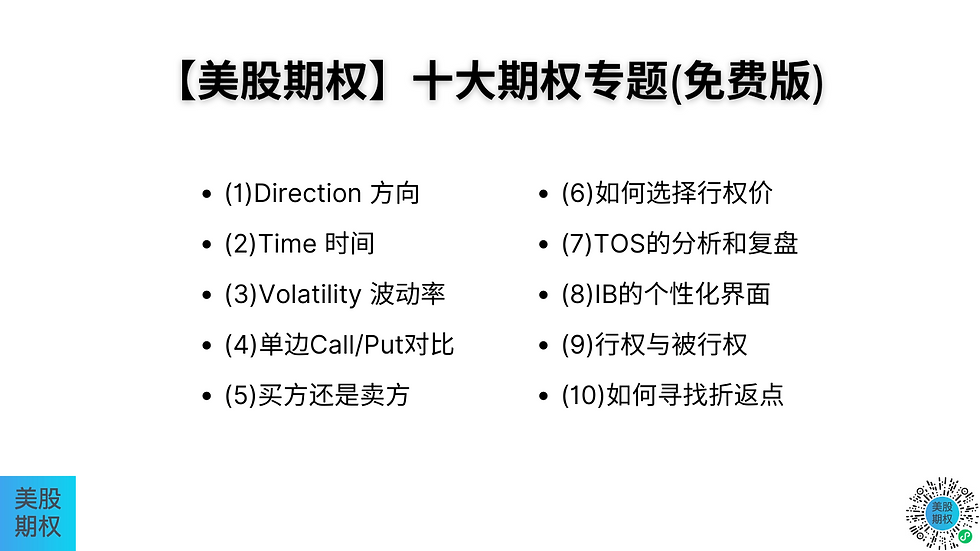 十大期权专题(免费版)