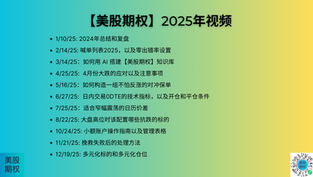 2025年课程回放