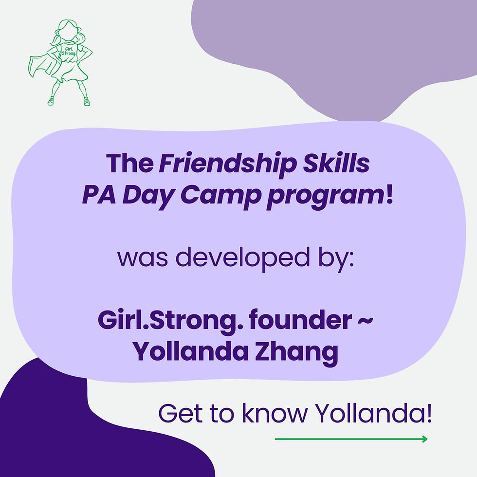 PA Day Friendship Skills Camps