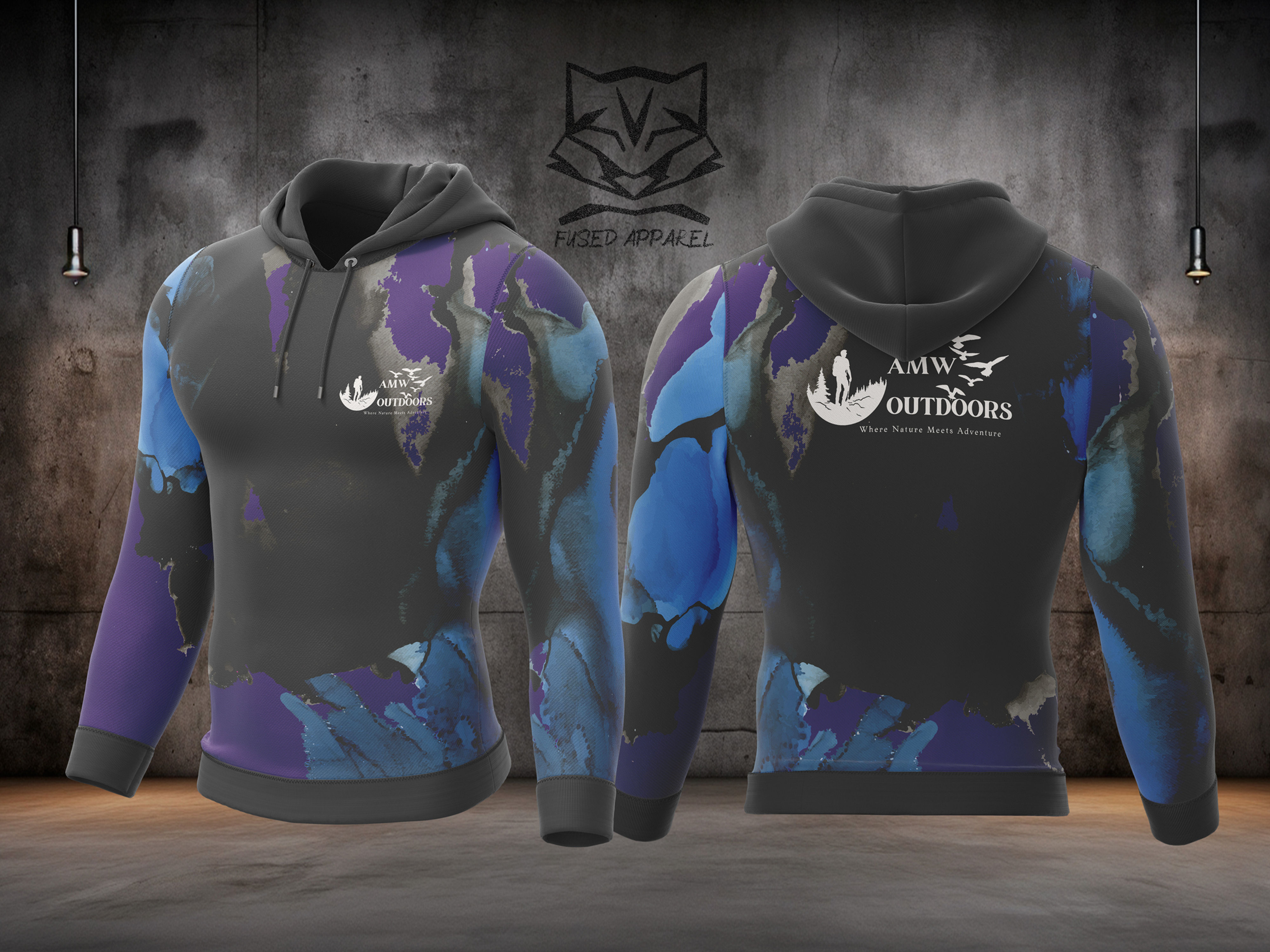 AMW Outdoors Hoody Purple