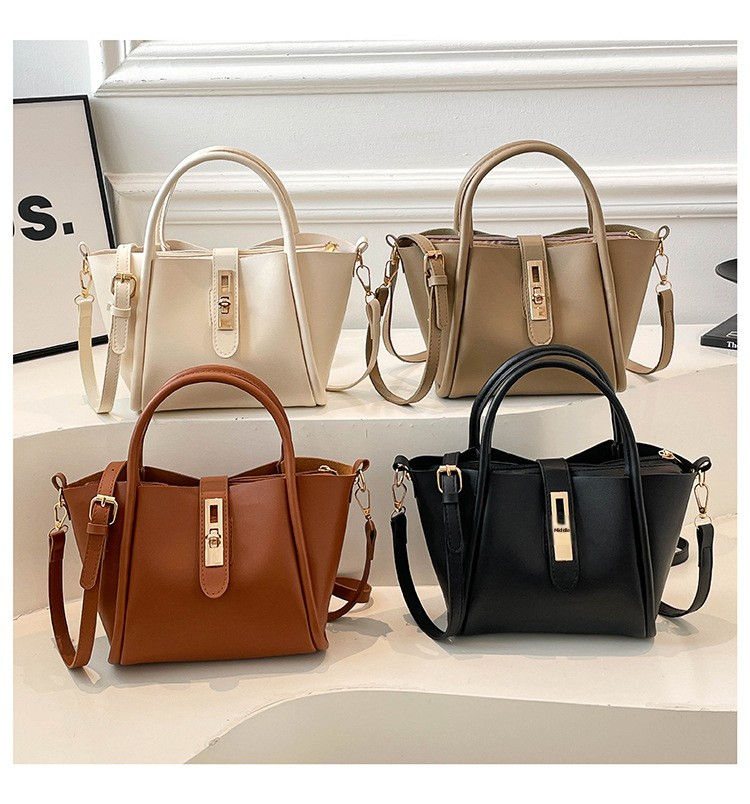Structured PU Leather Bucket Bag