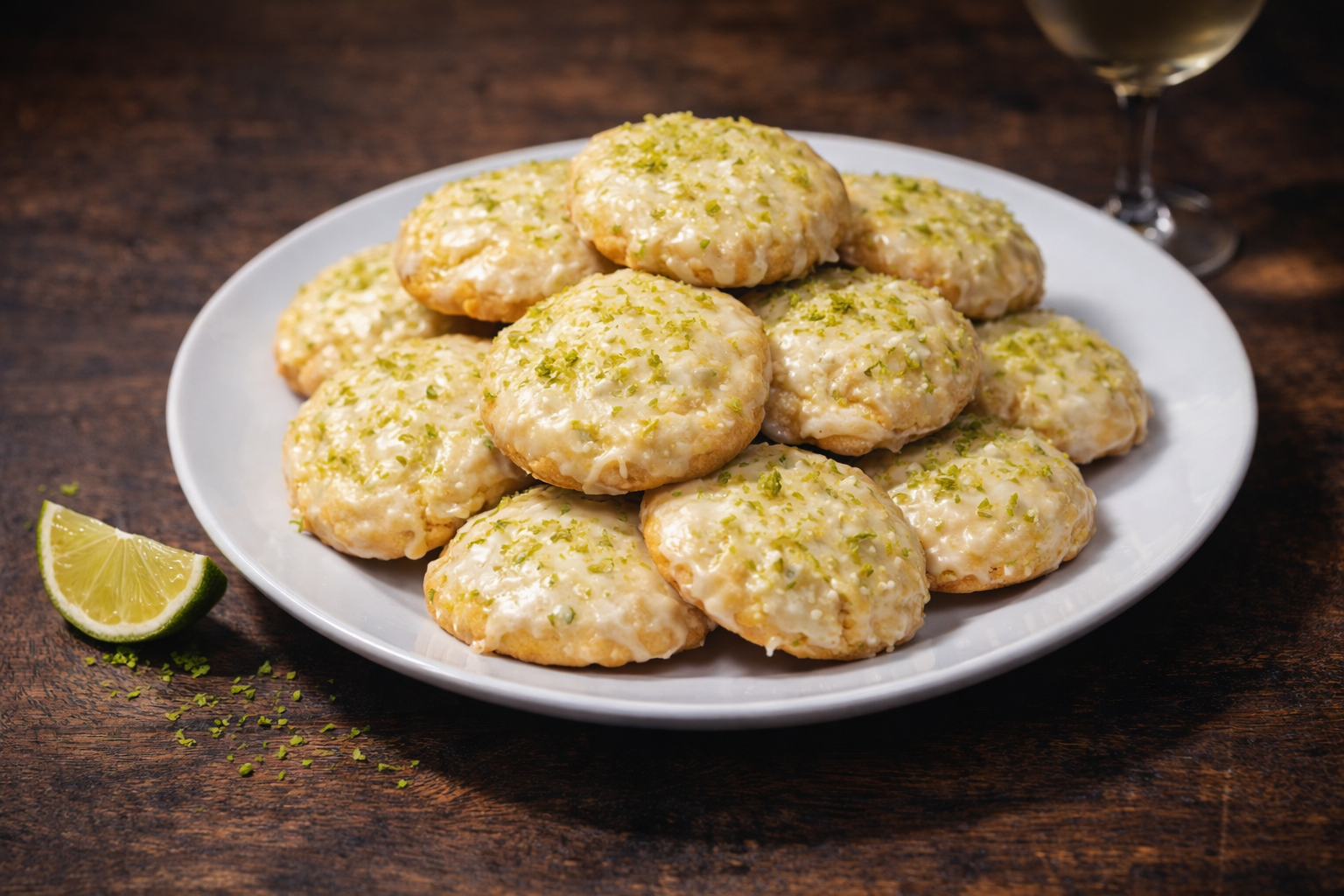 Twisted Lime Sugar Cookies (Wine-Infused Citrus Sugar Cookie Recipe)