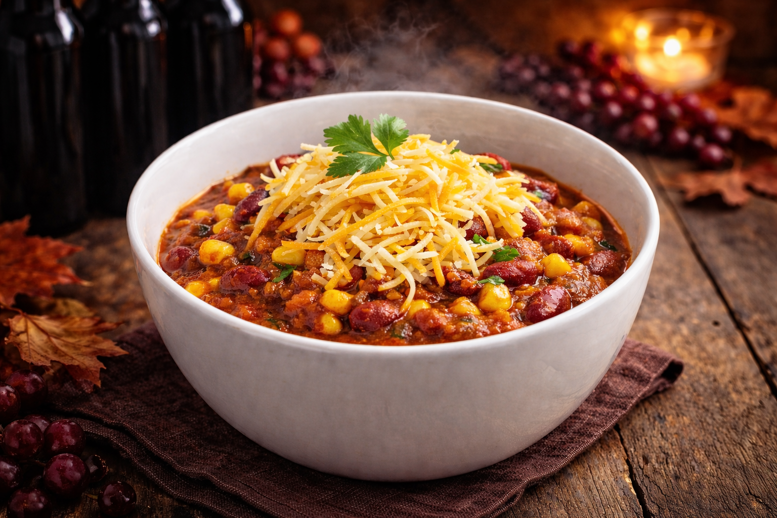Dark Harvest Chili (Red Wine Chili Recipe)