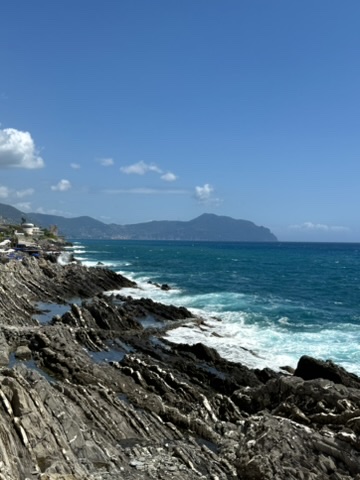 One of the many beach clubs near Genoa